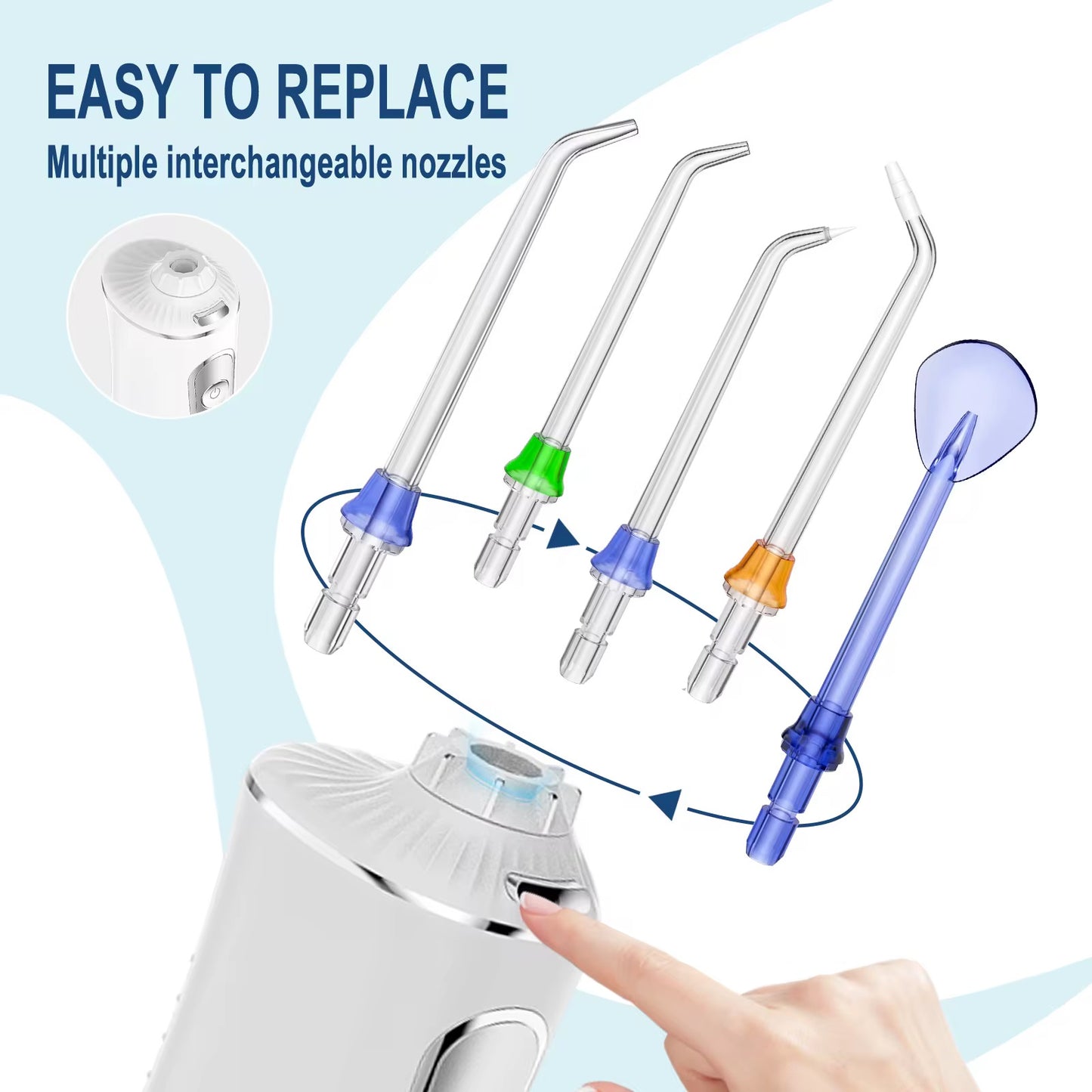 hydropulseur multifonction !

Éliminez les résidus coincés entre vos dents